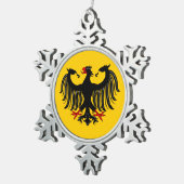 Duitse adelaar tin sneeuwvlok ornament (Rechts)