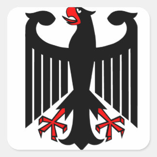 Duitse adelaar vierkante sticker
