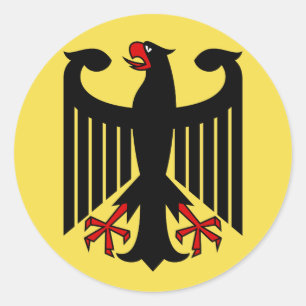 Duitse adelemmer ronde sticker