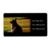 Duitse Adresetiketten van schapen Etiket (Voorkant)