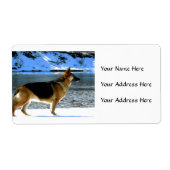 Duitse Adresetiketten van schapen Etiket (Voorkant)