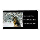 Duitse Adresetiketten van schapen Etiket (Voorkant)