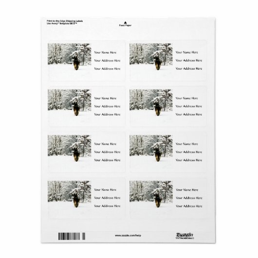 Duitse Adresetiketten van schapen Etiket (Full Sheet)