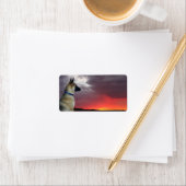 Duitse Adresetiketten van schapen Etiket (Insitu)