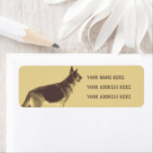 Duitse Adresetiketten van schapen Etiket (Insitu)