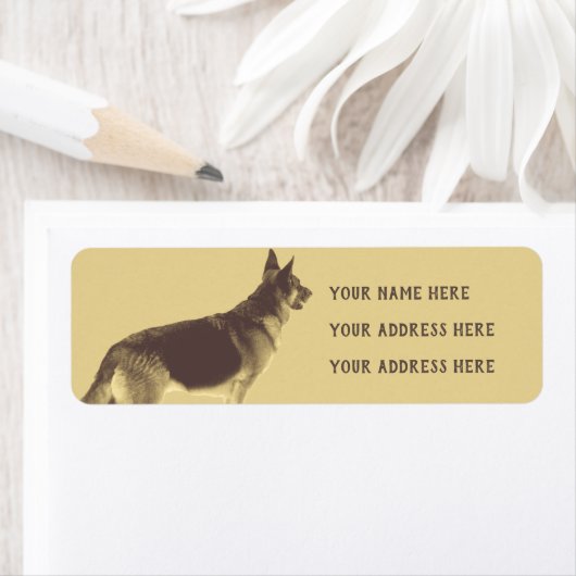 Duitse Adresetiketten van schapen Etiket (Insitu)