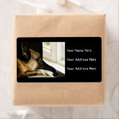 Duitse Adresetiketten van schapen Etiket (Insitu)