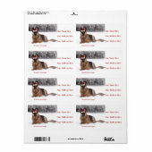 Duitse Adresetiketten van schapen Etiket (Full Sheet)