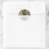 Duitse Adresetiketten van schapen Ronde Sticker (Tas)