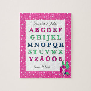 Duitse Alfabet Puzzel – Schattig Feeëtje