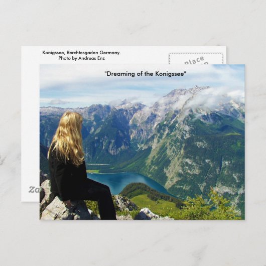 Duitse Alps Post Card Briefkaart (Voorkant / Achterkant)