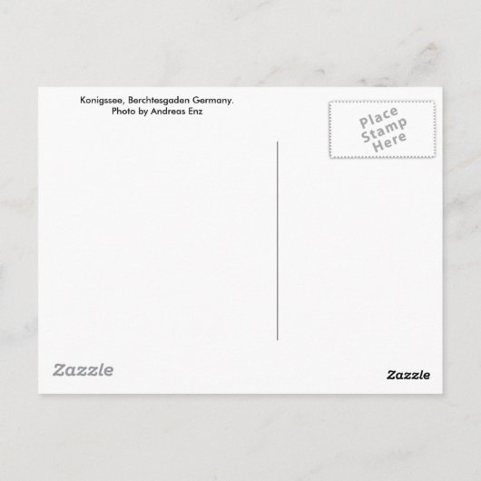 Duitse Alps Post Card Briefkaart (Achterkant)