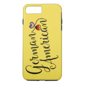Duitse American Entwined Hearts Cell Phone Case (Achterkant)
