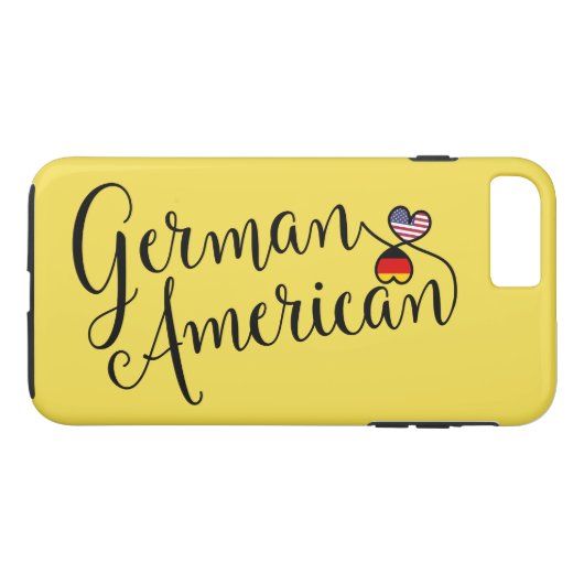 Duitse American Entwined Hearts Cell Phone Case (Achterkant (Horizontaal))