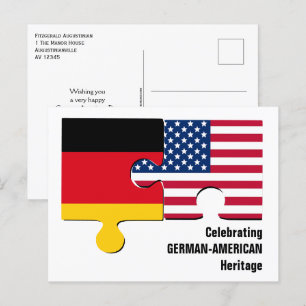 DUITSE AMERIKAANSE BRIEFKAART