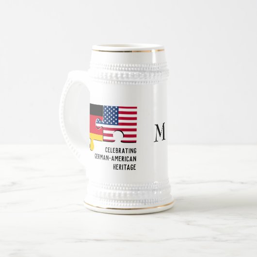 DUITSE AMERIKAANSE erfgoederen | Monogram Bierpul (Voorkant links)