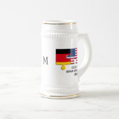 DUITSE AMERIKAANSE erfgoederen | Monogram Bierpul (Voorkant rechts)