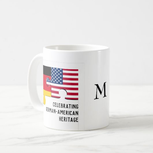 DUITSE AMERIKAANSE erfgoederen | Monogram Koffiemok (Voorkant links)