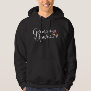 Duitse Amerikaanse harten Deutschamerikaner Hoodie