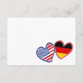 Duitse Amerikaanse hartvlaggen Informatiekaartje (Achterkant)