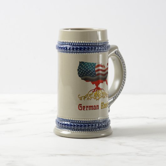 Duitse Amerikaanse Stein Bierpul (Voorkant rechts)