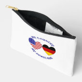 Duitse Amerikaanse vlag Hearts Country Heritage Etui (Open)