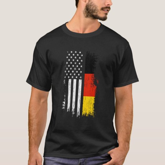 Duitse Amerikaanse Vlag Hoodie - Pride Duitsland U T-shirt (Voorkant)