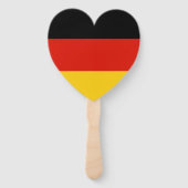 Duitse Amerikaanse vlag internationale bruiloft Handwaaier (Voorkant)