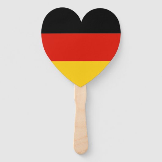 Duitse Amerikaanse vlag internationale bruiloft Handwaaier (Voorkant)