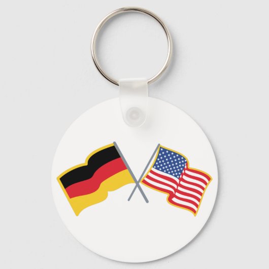 Duitse Amerikaanse vlaggen Sleutelhanger (Voorkant)