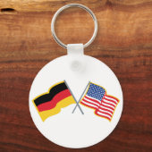 Duitse Amerikaanse vlaggen Sleutelhanger (Voorkant)