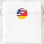 Duitse Amerikaanse vriendschap sticker (Tas)