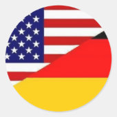 Duitse Amerikaanse vriendschap sticker (Voorkant)