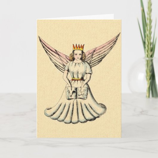  Duitse Angel Christkind kerst Kaart (Voorkant)