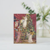  Duitse Angels Kerst Victoriaans Kunst Feestdagenkaart (Staand voorkant)
