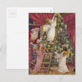  Duitse Angels Kerst Victoriaans Kunst Feestdagenkaart (Voorkant / Achterkant)