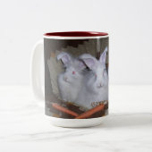 DUITSE ANGORA RABBITS COFFEE & COCOA MOK (Voorkant links)