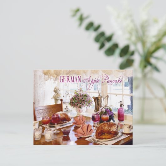 Duitse Apple Pancakes Briefkaart (Staand voorkant)