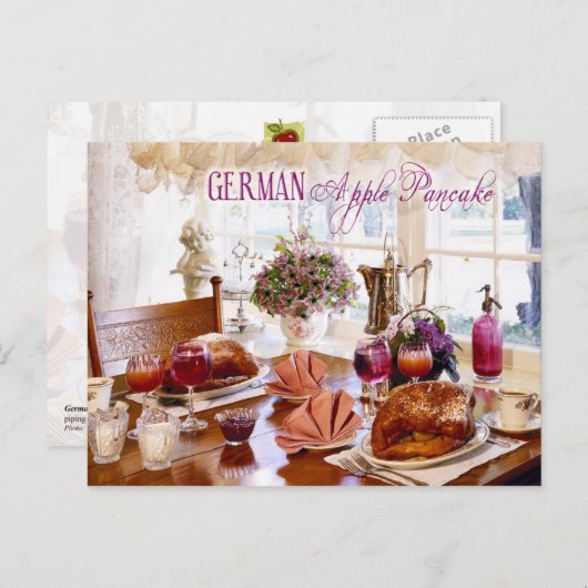 Duitse Apple Pancakes Briefkaart (Voorkant / Achterkant)