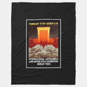 Duitse Art Deco-autotoonstelling Fleece Deken
