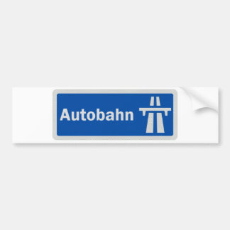 Duitse autobahn-sticker voor autobumper bumpersticker