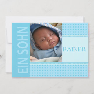 Duitse Baby Boy Birth koninklijke bekendmaking Aankondiging