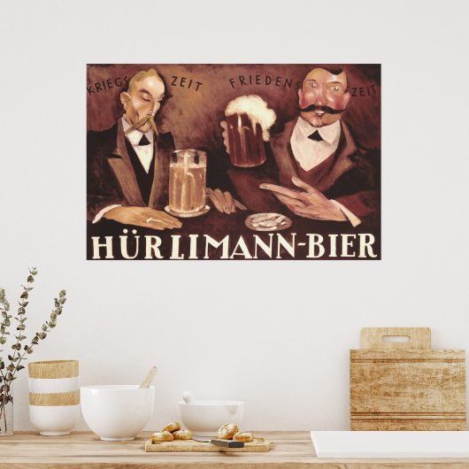 Duitse balie Pub Art Poster Hurlimann (Keuken)