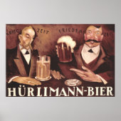  Duitse balie Pub Art Poster Hurlimann (Voorkant)