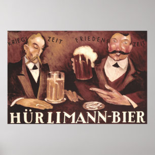  Duitse balie Pub Art Poster Hurlimann