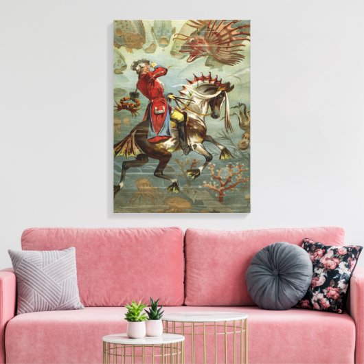Duitse Baron Munchausen Adventures Canvas Afdruk (Insitu (Woonkamer))