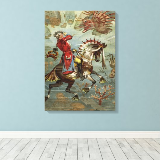 Duitse Baron Munchausen Adventures Canvas Afdruk (Insitu (Houten vloer))