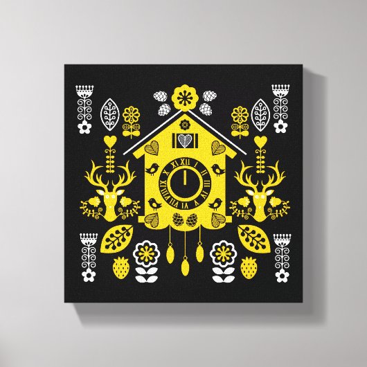 Duitse Bauernmalerei Folk Art Canvas Afdruk (Voorkant)
