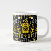 Duitse Bauernmalerei volkskunst Grote Koffiekop (Rechts)