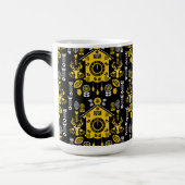 Duitse Bauernmalerei volkskunst Magische Mok (Links)